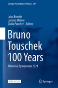 Cover: Bruno Touschek 100 Years - Springer