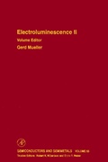 Cover: Electroluminescence II - Academic Press