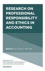 Cover: Research on Professional Responsibility and Ethics in Accounting - Emerald Publishing Limited