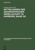 Cover: Mitteilungen der Geographischen Gesellschaft in Hamburg, Band 30 - De Gruyter