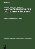 Cover: Geiz - Gerte - De Gruyter