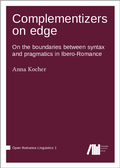 Cover: Complementizers on edge - Language Science Press