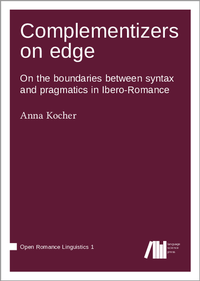 Enlarge image Cover: Complementizers on edge - Language Science Press