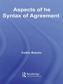Cover: Aspects of the Syntax of Agreement - Routledge