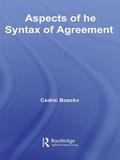 Cover: Aspects of the Syntax of Agreement - Routledge