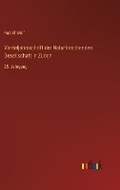 Cover: Vierteljahrsschrift der Naturforschenden Gesellschaft in Zuerich - Outlook Verlag