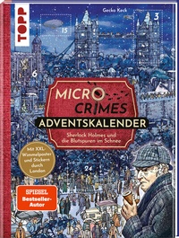 Abbildung von: Micro Crimes Adventskalender - Sherlock Holmes und die Blutspuren im Schnee. Mit XXL-Wimmelposter und Stickern durch London - Frech