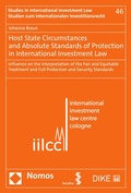 Cover: Host State Circumstances and Absolute Standards of Protection in International Investment Law - Nomos