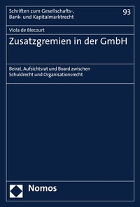 Abbildung von: Zusatzgremien in der GmbH - Nomos
