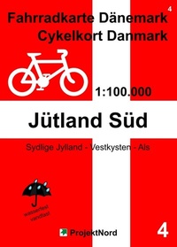Abbildung von: 4 Fahrradkarte Dänemark / Cykelkort Danmark 1:100.000 - Jütland Süd - MapFox / Projekt Nord