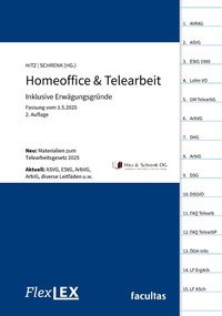 Abbildung von: FlexLex Homeoffice & Telearbeit - facultas / FlexLex