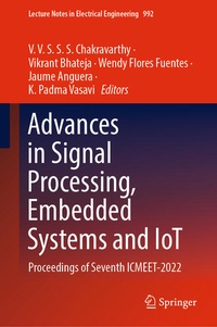 Enlarge image Cover: Advances in Signal Processing, Embedded Systems and IoT - Springer