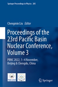 Abbildung von: Proceedings of the 23rd Pacific Basin Nuclear Conference, Volume 3 - Springer