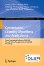Cover: Optimization, Learning Algorithms and Applications - Springer