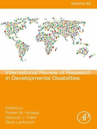 Abbildung von: International Review Research in Developmental Disabilities - Academic Press