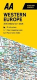 Cover: AA Road Map Western Europe - Automobile Association