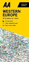 Cover: AA Road Map Western Europe - Automobile Association