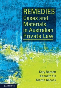 Abbildung von: Remedies Cases and Materials in Australian Private Law - Cambridge University Press