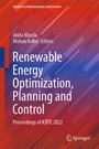 Cover: Renewable Energy Optimization, Planning and Control - Springer