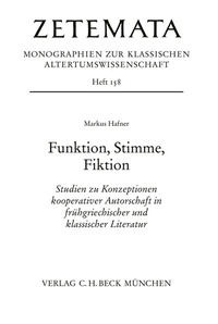 Enlarge image Cover: Funktion, Stimme, Fiktion - C.H.BECK
