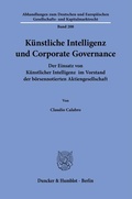 Abbildung von: Künstliche Intelligenz und Corporate Governance. - Duncker & Humblot