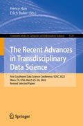 Cover: The Recent Advances in Transdisciplinary Data Science - Springer
