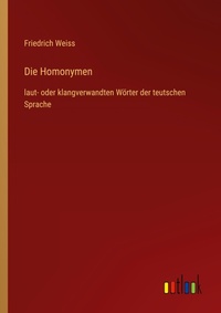Enlarge image Cover: Die Homonymen - Outlook Verlag