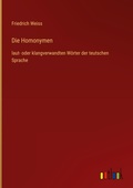 Cover: Die Homonymen - Outlook Verlag