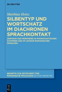 Abbildung von: Silbentyp und Wortschatz im diachronen Sprachkontakt - De Gruyter