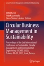 Cover: Circular Business Management in Sustainability - Springer