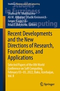 Cover: Recent Developments and the New Directions of Research, Foundations, and Applications - Springer