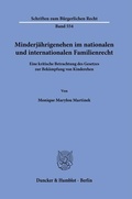 Bild: Minderjährigenehen im nationalen und internationalen Familienrecht. - Duncker & Humblot