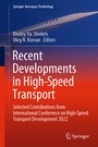 Cover: Recent Developments in High-Speed Transport - Springer