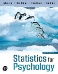 Cover: Statistics for Psychology - Pearson