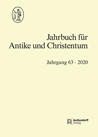 Abbildung von: Jahrbuch für Antike und Christentum Jahrgang 63-2020 - Aschendorff