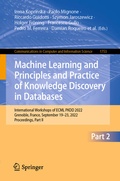Cover: Machine Learning and Principles and Practice of Knowledge Discovery in Databases - Springer