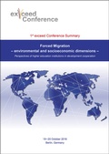 Cover: Forced Migration - environmental and socioeconomic dimensions - Georg Olms Verlag