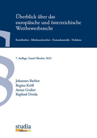 Abbildung von: Überblick über das europäische und österreichische Wettbewerbsrecht - Studia Universitätsverlag Innsbruck