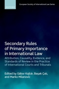 Cover: Secondary Rules of Primary Importance in International Law - OUP eBook
