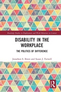 Cover: Disability in the Workplace - Routledge
