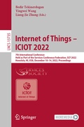 Cover: Internet of Things - ICIOT 2022 - Springer