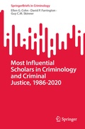 Cover: Most Influential Scholars in Criminology and Criminal Justice, 1986-2020 - Springer