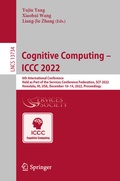 Cover: Cognitive Computing - ICCC 2022 - Springer