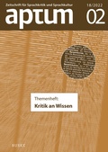 Cover: Aptum, Zeitschrift f&uuml;r Sprachkritik und Sprachkultur 18. Jahrgang. 2022, Heft 2 - Buske, H