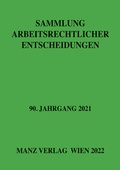 Cover: Sammlung arbeitsrechtlicher Entscheidungen - Manz