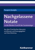 Cover: Nachgelassene Notate - Kohlhammer