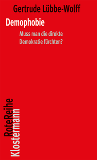 Abbildung von: Demophobie - Vittorio Klostermann Verlag