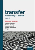Cover: transfer Forschung  Schule Heft 8 - Verlag Julius Klinkhardt