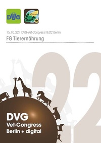 Abbildung von: DVG Vet-Congress 2022 - Tagungsband Tierernährung - DVG Service