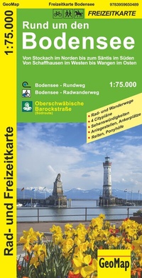 Abbildung von: Rund um den Bodensee Rad- und Freizeitkarte - GeoMap